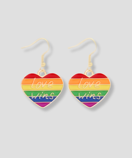 Pride rainbow earrings