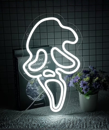 Scream neon lamp