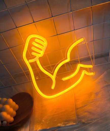 muscle neon lamp