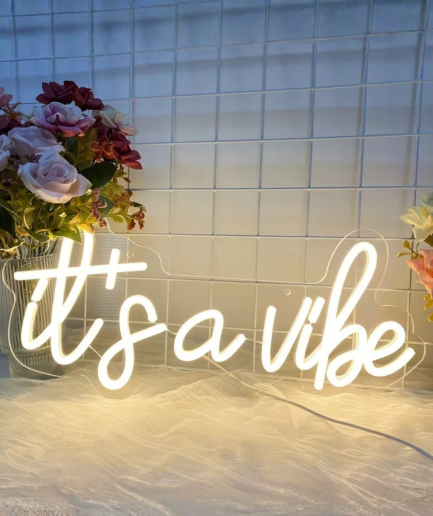 text neon light