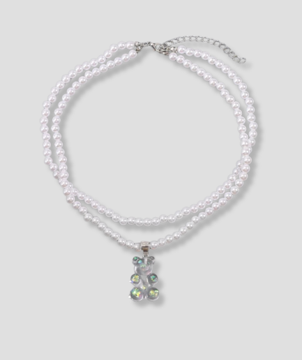 teddy bear necklace