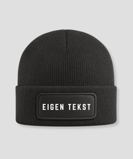 custom text beanie