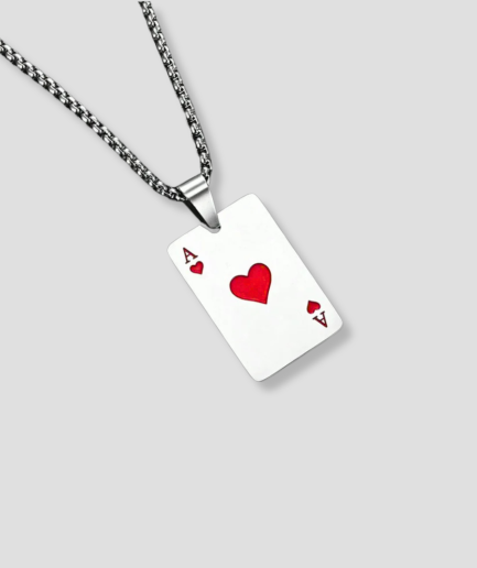 hearts and aces necklace