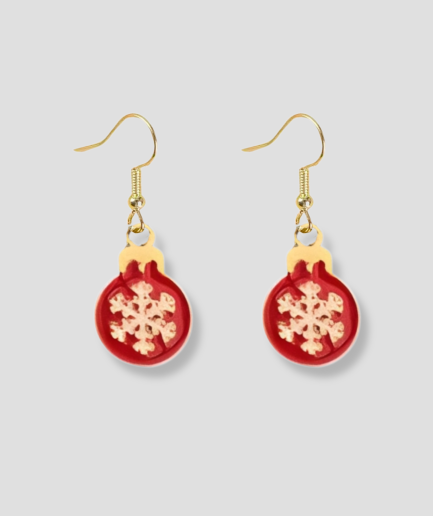Christmas ornament earrings