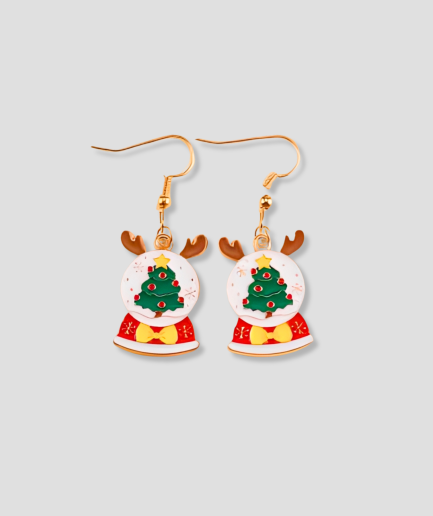 Christmas dinner earrings