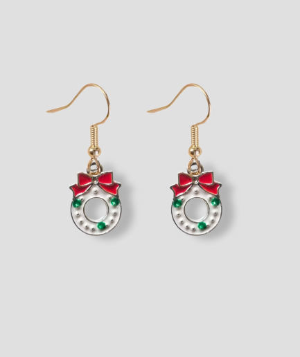 Christmas-themed earrings