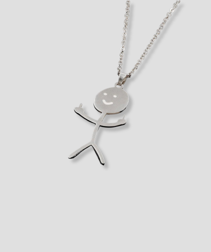 funny little doll necklace