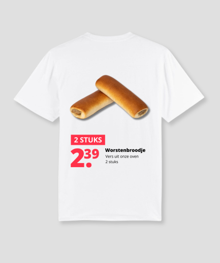 T-shirt sausage roll