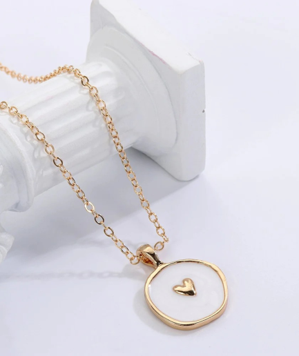 white and cream necklace