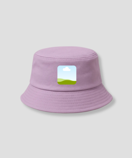 purple bucket hat (my own photo)