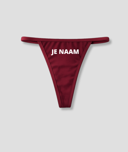 red thong, own name