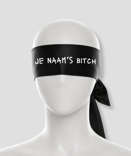 satin blindfold with your name on it