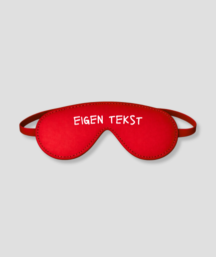 Sleep mask with custom text