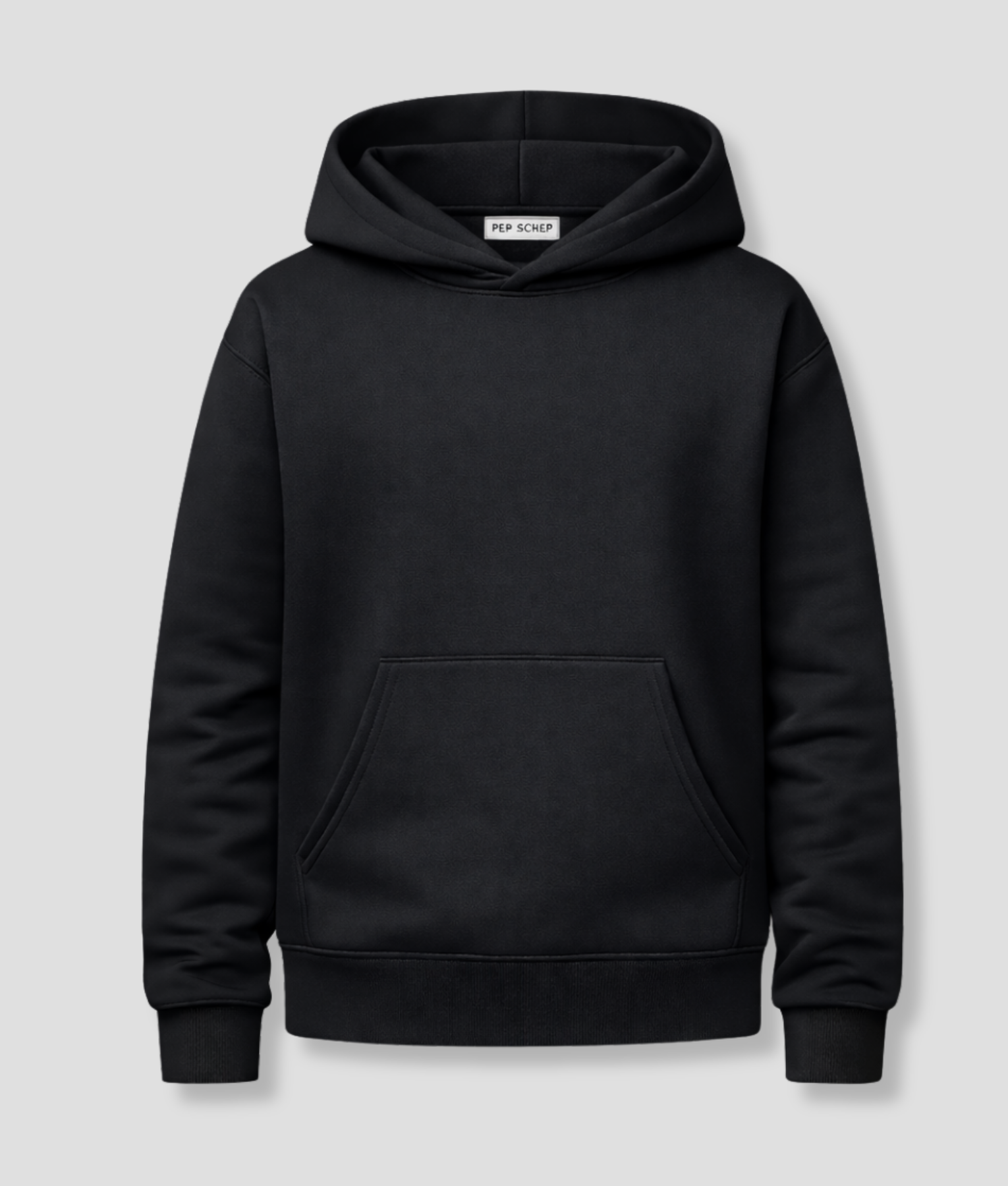 Zwarte hoodie - voorkant - festival kleding