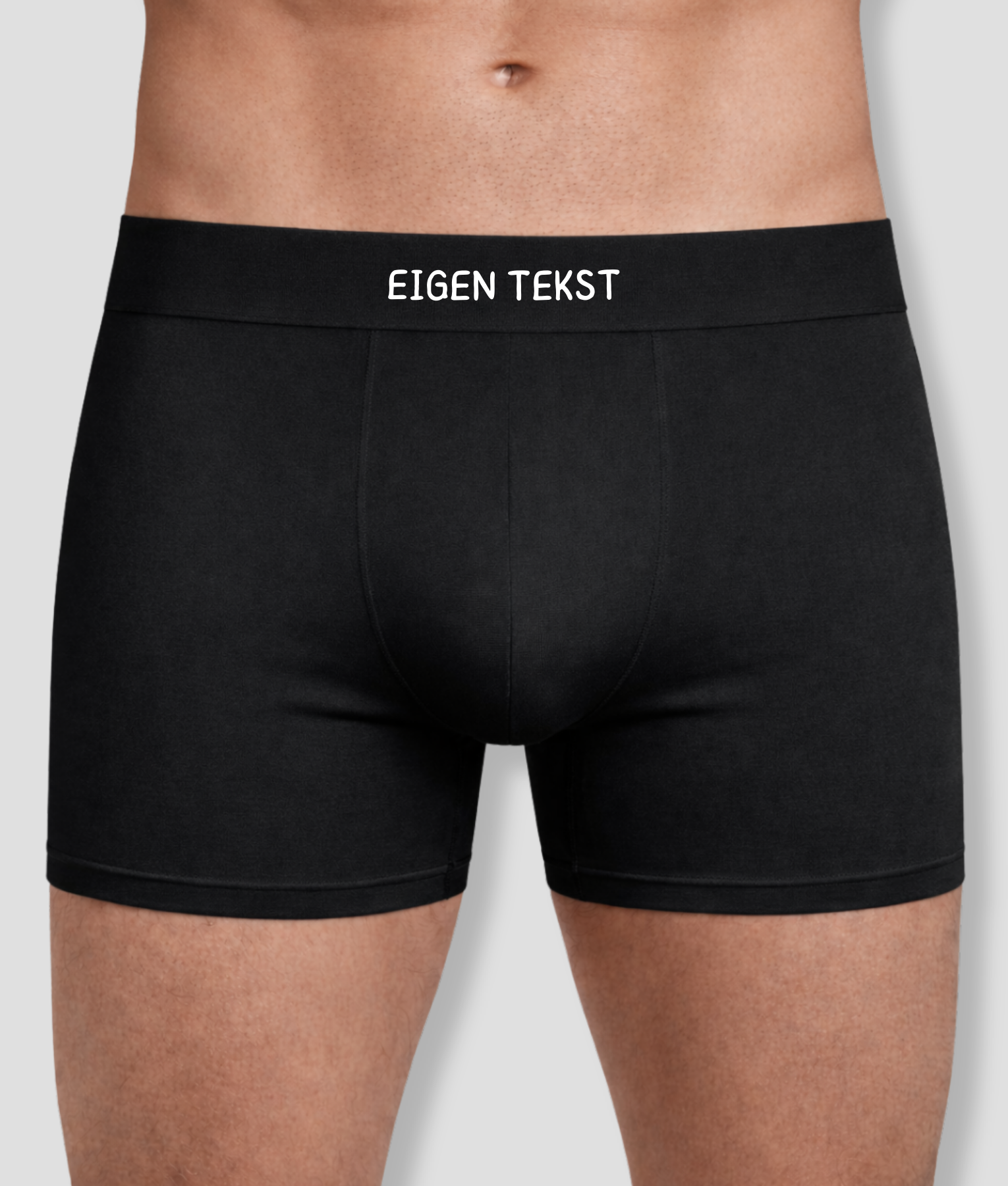 eigen tekst mannen onderbroek