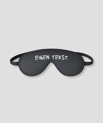 Sleep mask with custom text