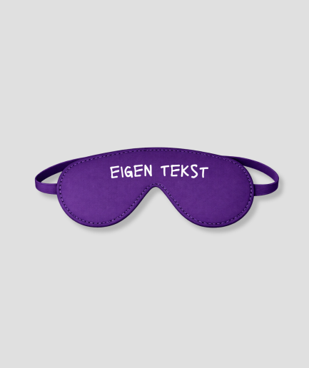 Sleep mask with custom text