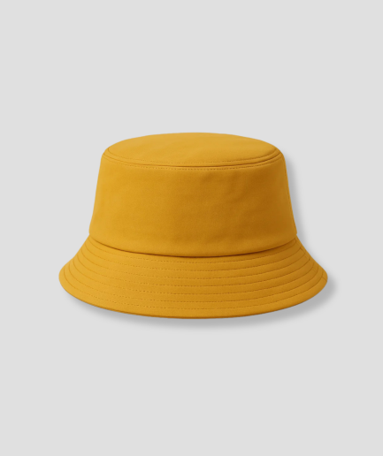 Yellow bucket hat
