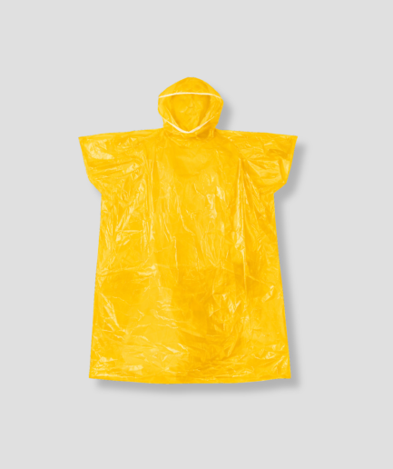 yellow rain poncho