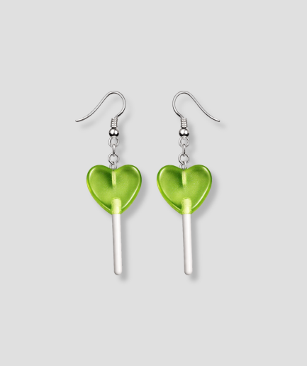 Heart-shaped lollipop