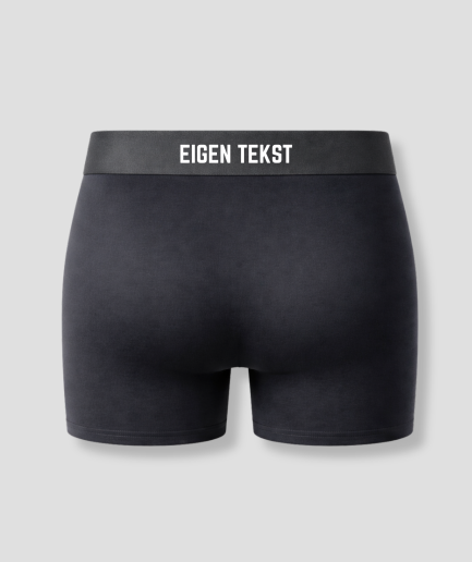 back of underwear with custom text