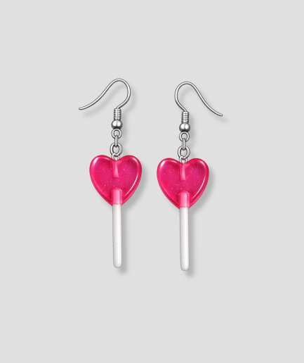 Heart-shaped lollipop