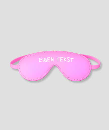Sleep mask with custom text
