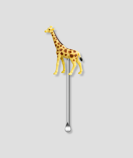 Giraffes do like a hot dog