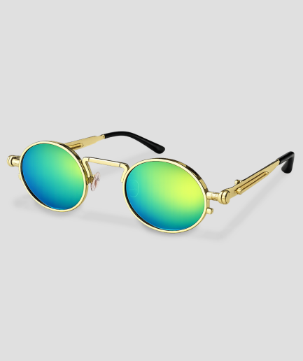 gold retro glasses