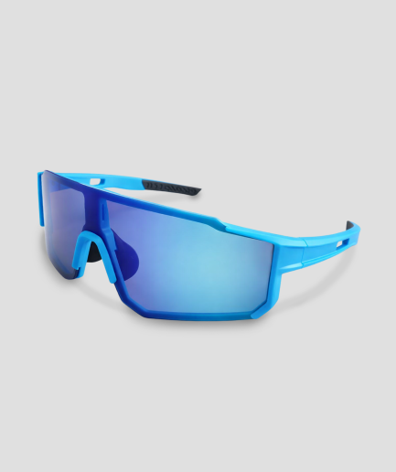 large blue rave glasses