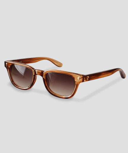 Unisex glasses, brown and orange