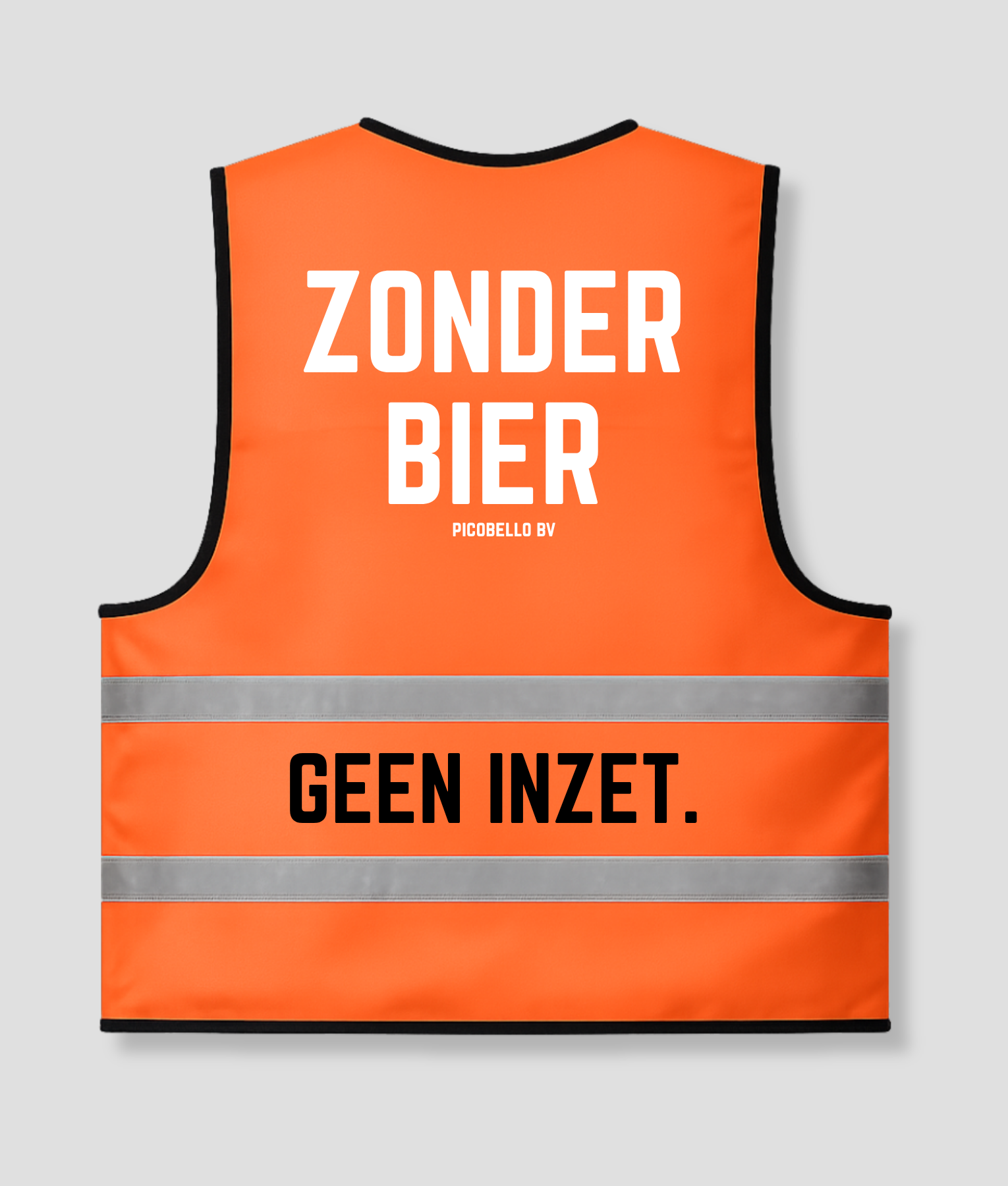 geen inzet oranje hesje