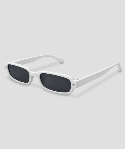 black-framed rave sunglasses