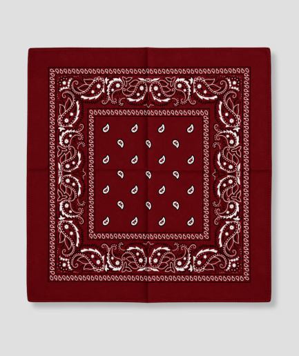 Dark red bandana