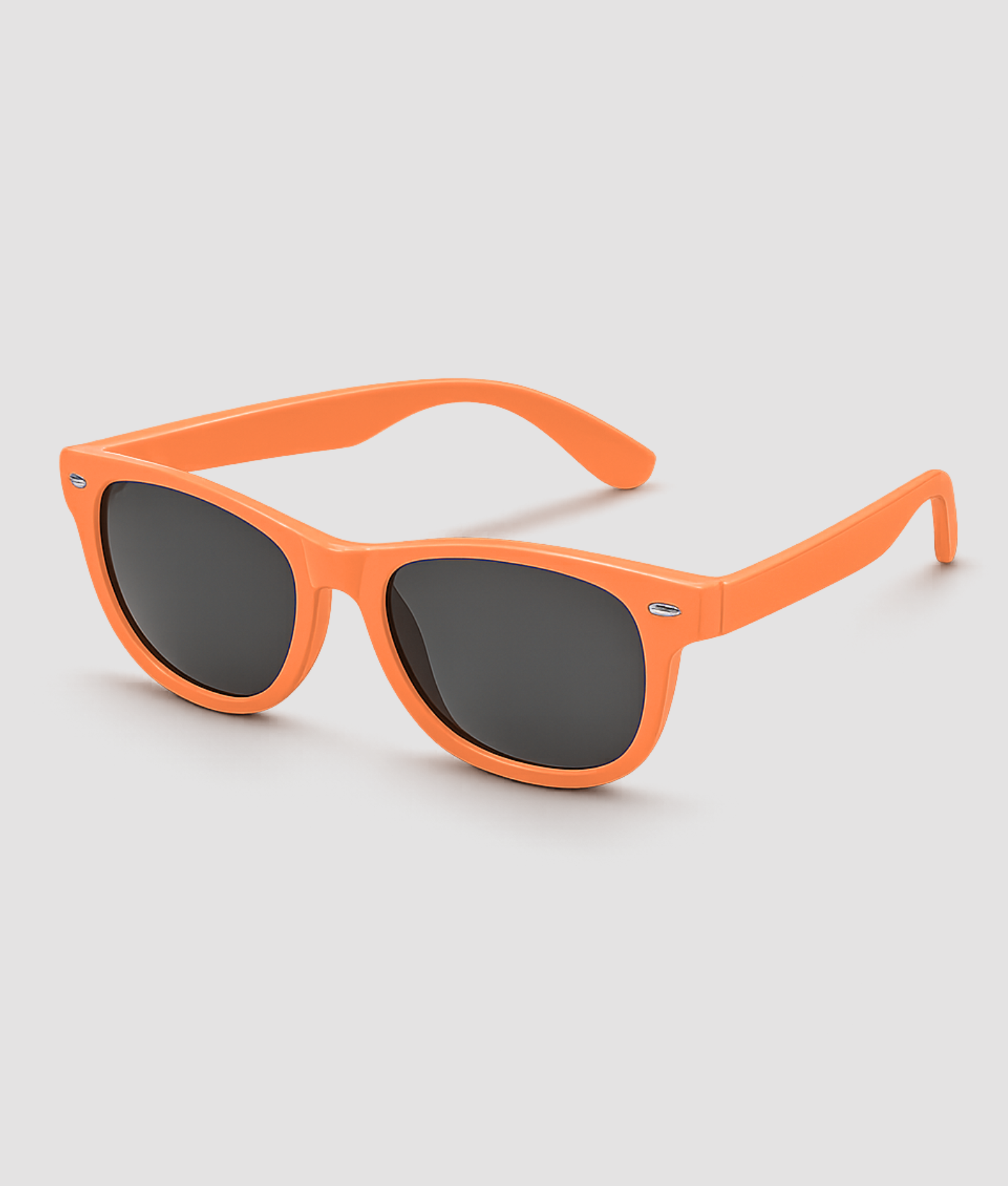 Oranje retro partybril zonnebril wayfarer stijl