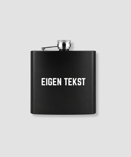 Custom text hip flask