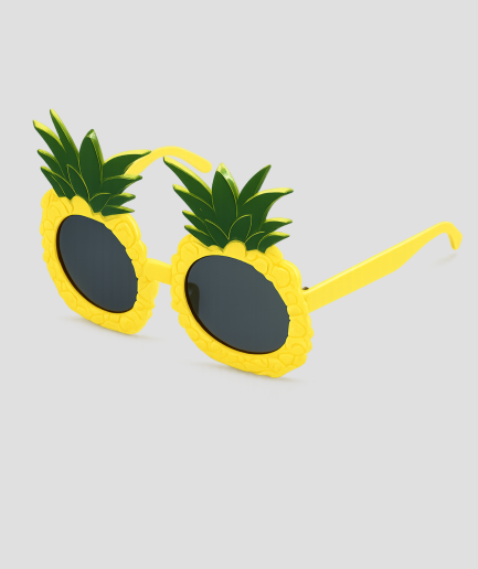 Ananassen feestbril, model Zwingende ananas