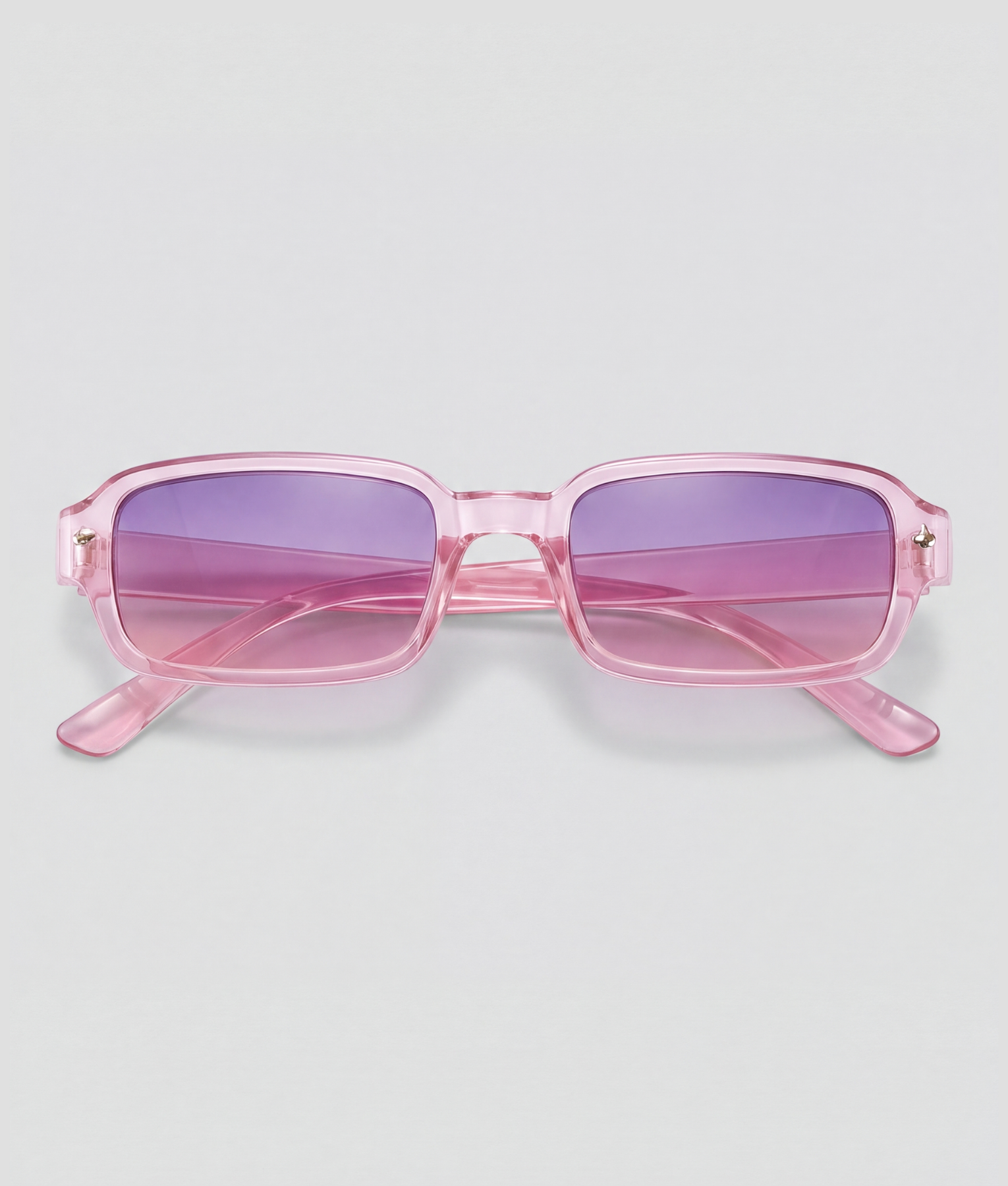 Cloudshock, bril met roze montuur en paars en roze glazen