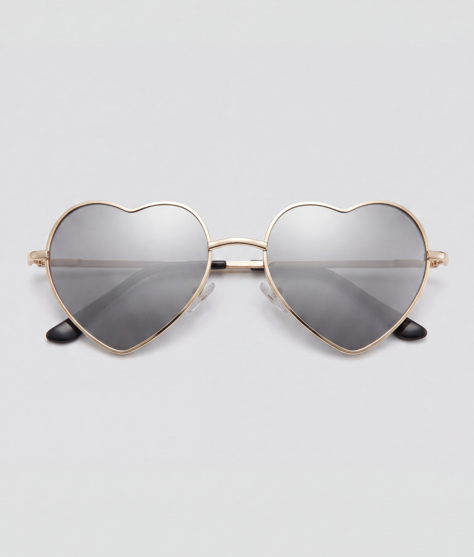 Gray heart, bril met goud montuur en zwart glazen