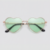 Green heart, bril met goud montuur en groen glazen