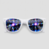 Spacebril firework, montuur wit, glas firework effect