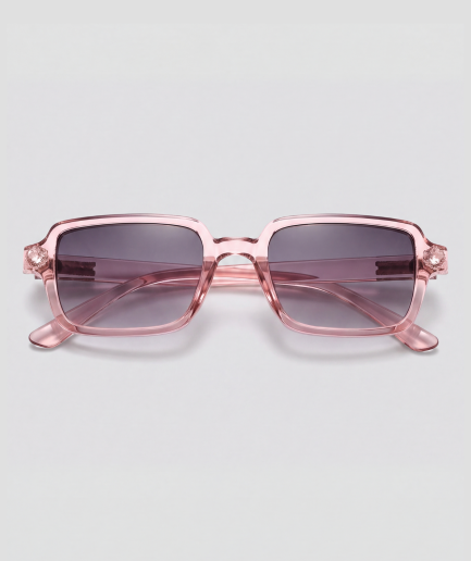 Vent Doux, bril met roze montuur en zwart glazen