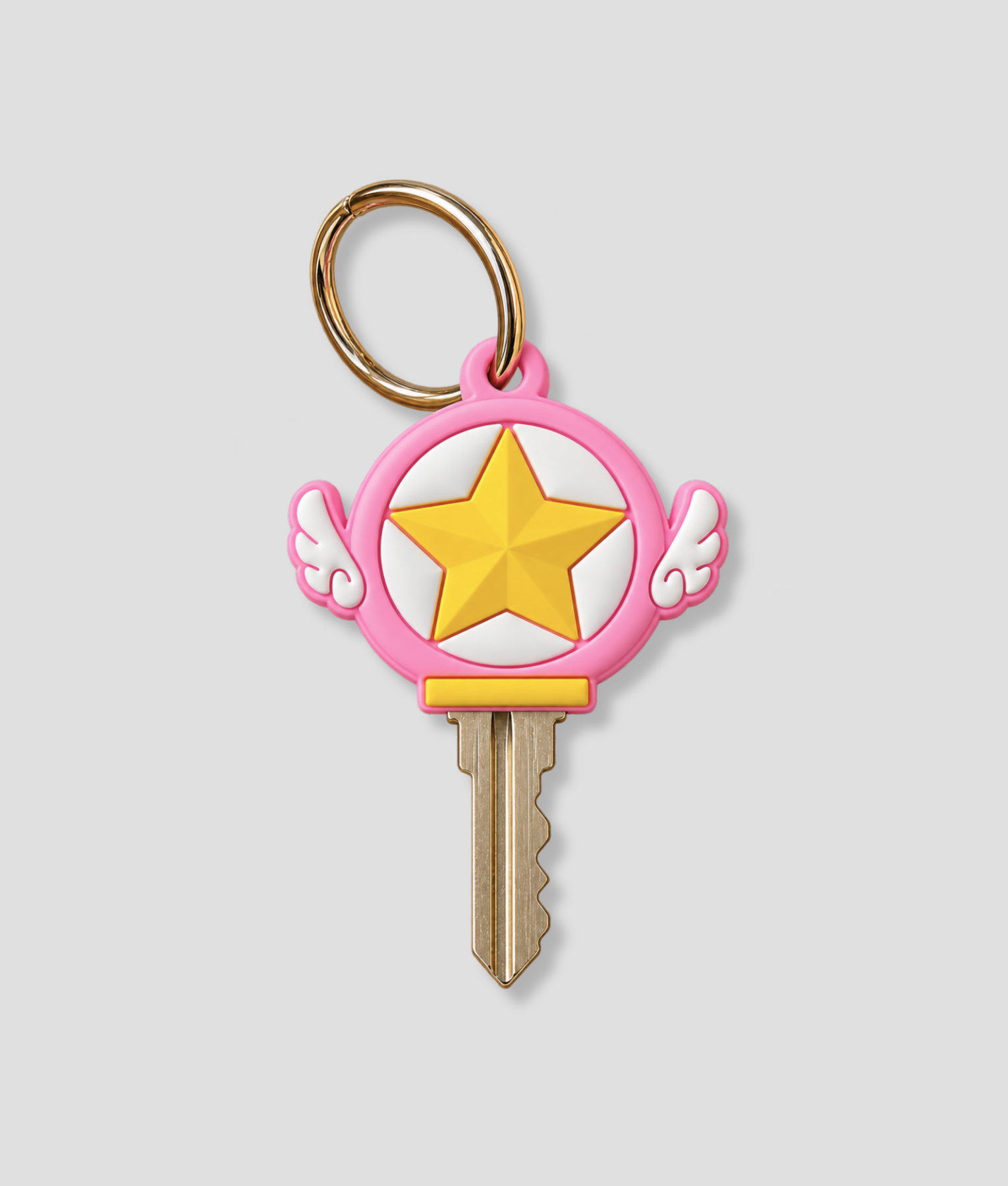 Star key, universele snuifsleutel als ster in roze