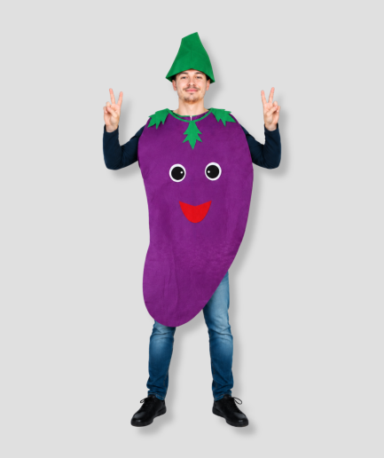 Aubergine kostuum