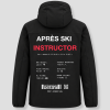 Après Ski Instructor winter coat, black, with details about Åre, Sweden on the back
