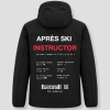 Après Ski Instructor winter jacket, black, with information about Willingen, Germany on the back