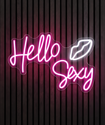 Hello sexy lippen neon lamp