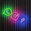 Social Media Neon Lighting